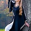 Noble robe brodée Loretta, noir - Celtic Webmerchant