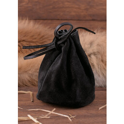 Leather pouch, black - Celtic Webmerchant