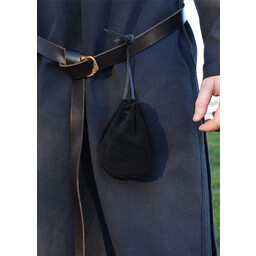 Leather pouch, black - Celtic Webmerchant