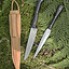 Cuchara de comer medieval y cuchillo de comer, acero inoxidable. - Celtic Webmerchant