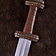 Deepeeka Viking sword island Eigg, leather grip, tempered - Celtic Webmerchant