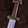 Deepeeka Viking sword island Eigg, leather grip, tempered - Celtic Webmerchant