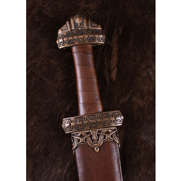 Viking sword island Eigg, leather grip, tempered - Celtic Webmerchant