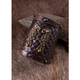 Bracciale in pelle Huginn & Muninn - Celtic Webmerchant