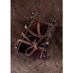 Læder armbånd Hugin & Munin - Celtic Webmerchant