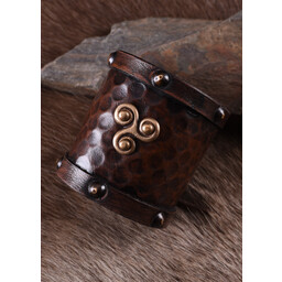 Bracelet en cuir triskel celtique - Celtic Webmerchant