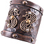 Bracelet en cuir avec Viking dragons - Celtic Webmerchant