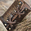 Læder krigerarmbånd Celtic orne Knocknagael, pr. stk - Celtic Webmerchant