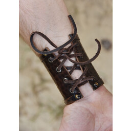 Bracciale guerriero in pelle cinghiale celtico Knocknagael, per pezzo - Celtic Webmerchant