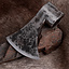 Vikingyxhuvud Vinland, halvskärp, 15 cm - Celtic Webmerchant