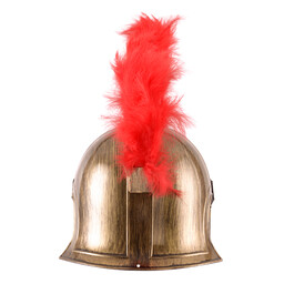 Romeinse speelgoedhelm met rode helmkam - Celtic Webmerchant