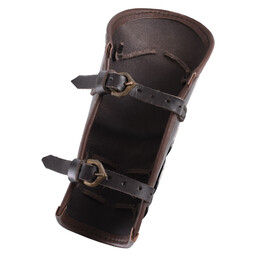 vambrace de cuero con tiras metálicas de Aerdwulf - Celtic Webmerchant