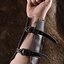 Läder vambrace med metall remsorna Aerdwulf - Celtic Webmerchant