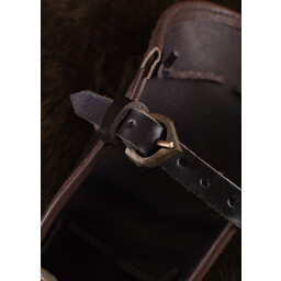 vambrace de cuero con tiras metálicas de Aerdwulf - Celtic Webmerchant