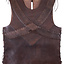 Leather torso armour with cross, brown - Celtic Webmerchant