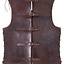 Leather torso armour with cross, brown - Celtic Webmerchant