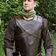 Deepeeka Leather torso armour with cross, brown - Celtic Webmerchant