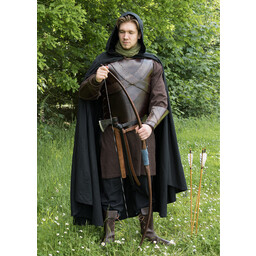 Pelle torso armatura con croce, marrone - Celtic Webmerchant