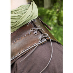 Cuir torse armure avec croix, brun - Celtic Webmerchant