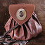 Medieval money pouch Chester, red brown - Celtic Webmerchant