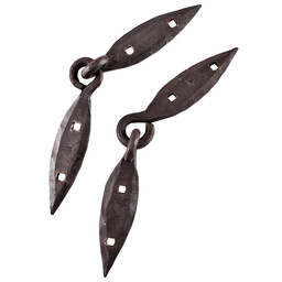 Hand-forged Viking chest hinges, pair (18 cm) - Celtic Webmerchant