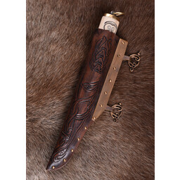 Seax vikingo nórdico pequeño con empuñadura de hueso decorada - Celtic Webmerchant