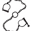 Foot cuffs with chain - Celtic Webmerchant