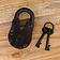 Deepeeka Medieval padlock with two keys - Celtic Webmerchant