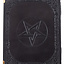 Livre noir en cuir avec Pentagram, env. 23 x 18 cm - Celtic Webmerchant