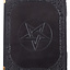 Schwarzes Lederbuch mit Pentagramm - Celtic Webmerchant