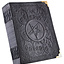 Livre noir en cuir avec Pentagram, env. 23 x 18 cm - Celtic Webmerchant