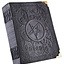 Negro libro de cuero con Pentagram, aprox. 23 x 18 cm - Celtic Webmerchant