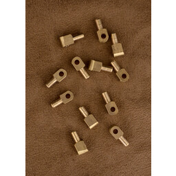 Vervelles, brass pins for bascinet helmets and armour, set of 12 - Celtic Webmerchant