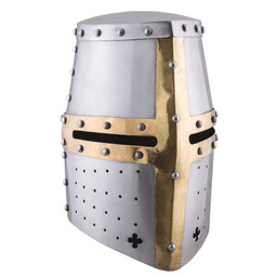 Helm Tempelritter mit Messingkreuz - Celtic Webmerchant