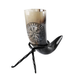 Drinking horn Vegvisir - Celtic Webmerchant