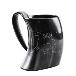 Tasse de corne, odin avec sleipnir - Celtic Webmerchant