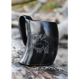 Tasse de corne, odin avec sleipnir - Celtic Webmerchant