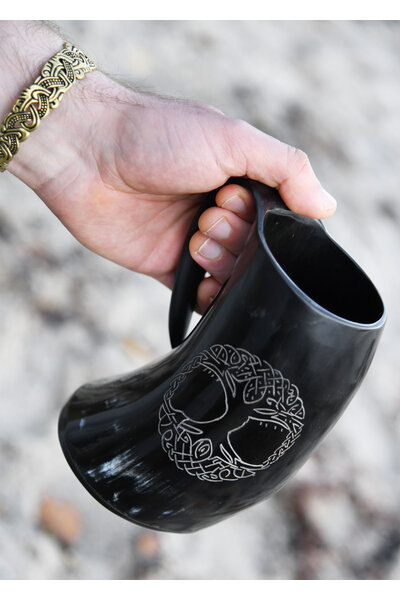 Hoornen beker Yggdrasil - Celtic Webmerchant