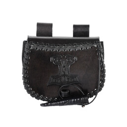 Borsa martello di Thor in pelle, nera - Celtic Webmerchant