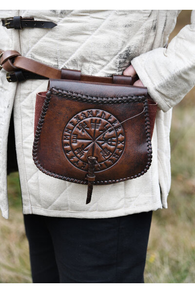 Leren tas met Vegvisir - Celtic Webmerchant