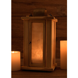 Wooden lantern with parchment windows - Celtic Webmerchant