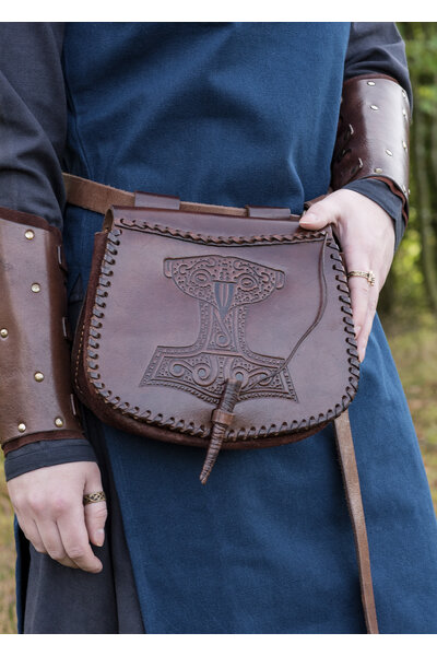 Skóra Młot Thora torba - Celtic Webmerchant