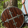 Deepeeka Holz rundes Schild mit Kreuz - Celtic Webmerchant