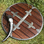 Escudo redondo de madera con cruz - Celtic Webmerchant