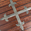 Holz rundes Schild mit Kreuz - Celtic Webmerchant