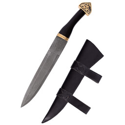 Triquetra seax av Damaskusstål - Celtic Webmerchant