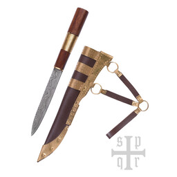 Viking cuchillo Kattegat, acero de Damasco - Celtic Webmerchant