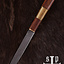 couteau Viking Kattegat, damas acier - Celtic Webmerchant