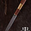 Viking nóż Kattegat, Damaszku stali - Celtic Webmerchant