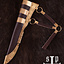 Viking kniv Kattegat, Damaskus stål - Celtic Webmerchant